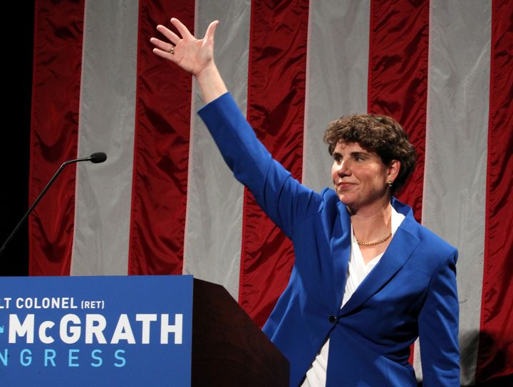 Amy McGrath defeated Charles Booker to win Kentucky's Democratic Senate primary in June. She will now face Senate Majority Leader Mitch McConnell in a high-profile November election.