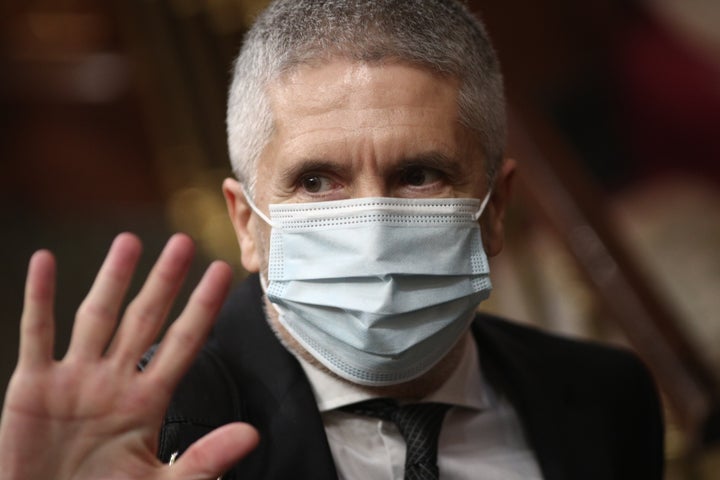 Fernando Grande Marlaska en un pleno en el Congreso de los Diputados.