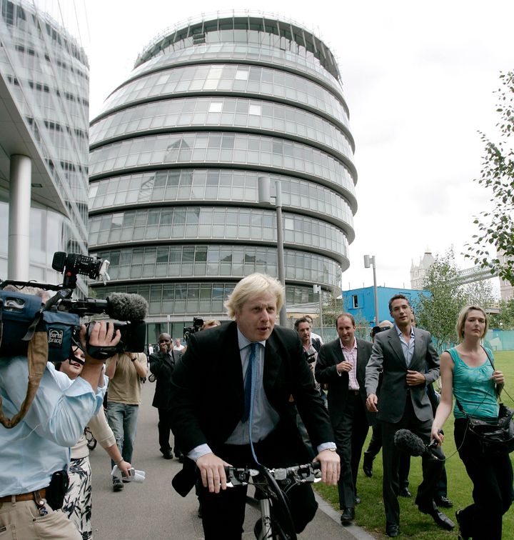 Boris Johnson launching his campaign to be mayor in 2007