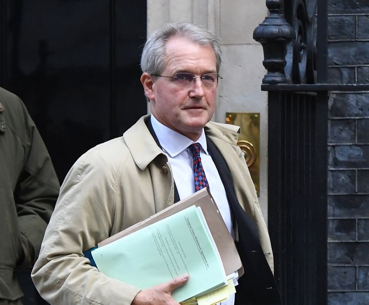 Owen Paterson leaving Downing Street