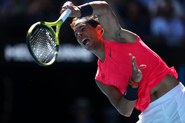 Rafa Nadal durante un partido.