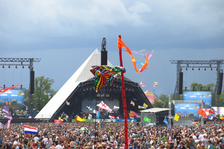 The Pyramid Stage at Glastonbury 