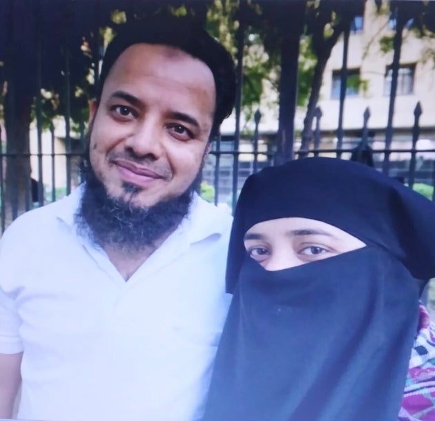 Khalid Saifi with his wife Nargis