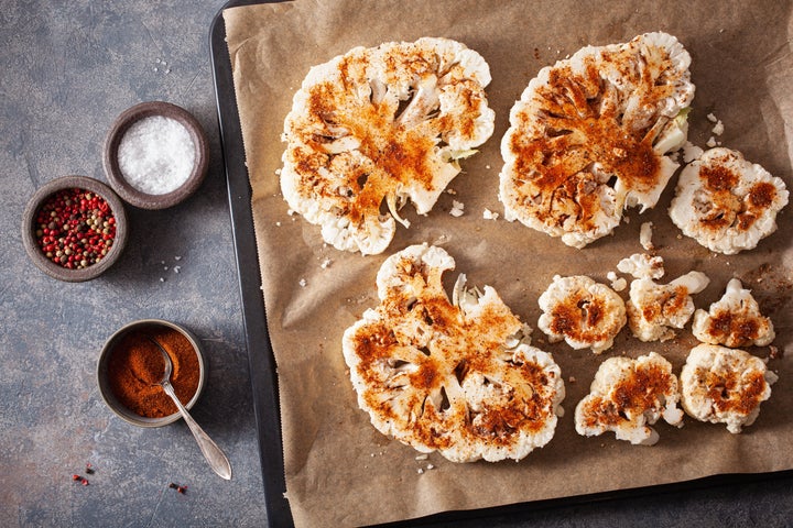 Grilled cauliflower steaks