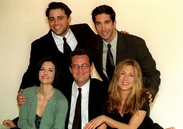 The cast of Friends (from left to right) Matt Le Blanc, David Schwimmer, Courteney Cox, Matthew Perry and Jennifer Aniston. 