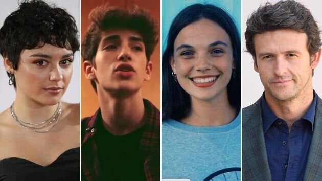 Carla Díaz, Manu Ríos, Martina Cariddi y Diego Martín.