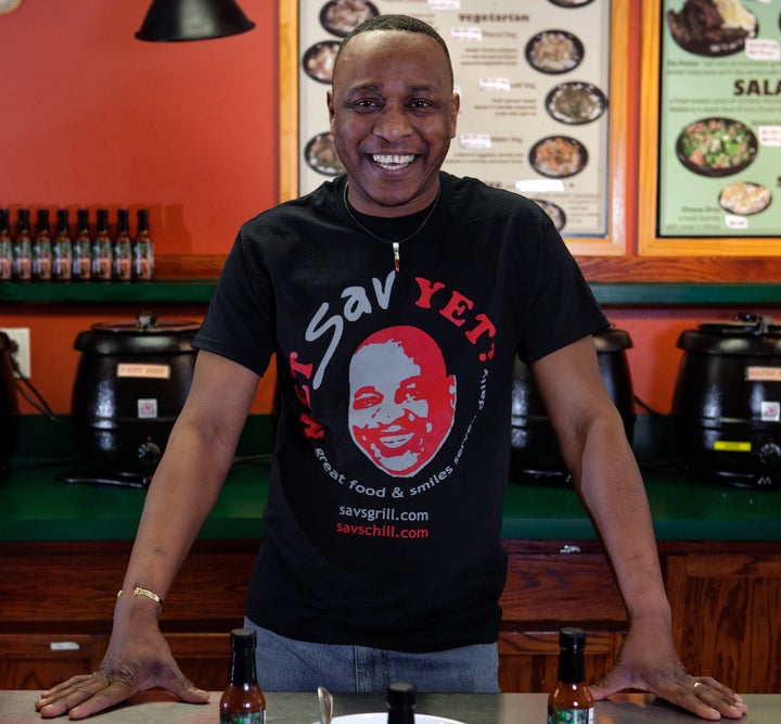 Mamadou Savané, owner of<a href="https://savslex.weebly.com/#/" role="link" class=" js-entry-link cet-external-link" data-vars-item-name=" Sav’s Grill" data-vars-item-type="text" data-vars-unit-name="5ef2118cc5b609fdb7281467" data-vars-unit-type="buzz_body" data-vars-target-content-id="https://savslex.weebly.com/#/" data-vars-target-content-type="url" data-vars-type="web_external_link" data-vars-subunit-name="article_body" data-vars-subunit-type="component" data-vars-position-in-subunit="0"> Sav’s Grill</a> in Lexington, Kentucky.