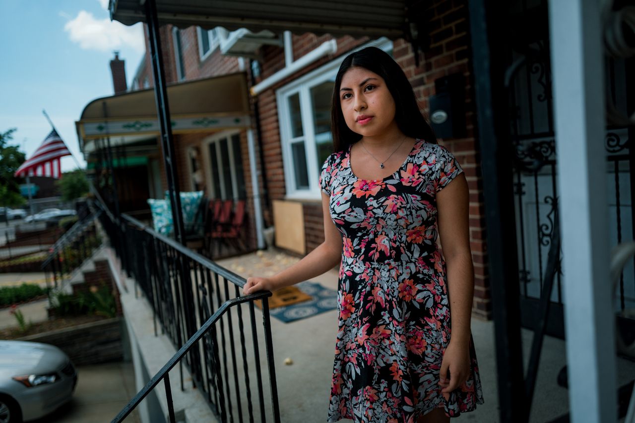 Tiffany Palaguachi at her home in Queens. In February, her whole family tested positive for COVID-19, and she spent weeks taking care of them.