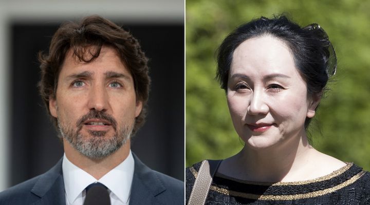 Prime Minister Justin Trudeau and Huawai executive Meng Wanzhou are shown in a composite of images from The Canadian Press.