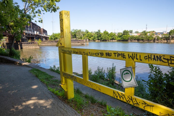 The Schuylkill River in Philadelphia, where the body of Dominique "Rem'mie" Fells was found inside a suitcase in June 2020.