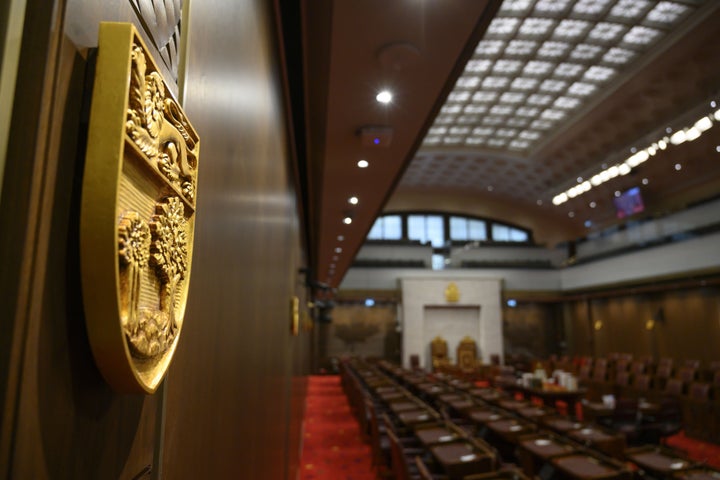 File photo of the Senate of Canada chamber in Ottawa on Feb. 18, 2019.