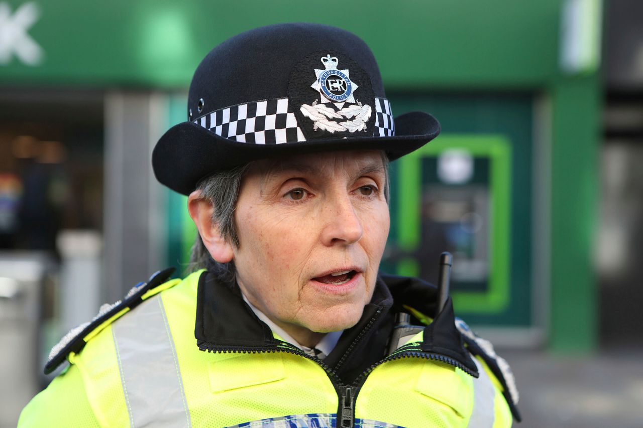 Commissioner Cressida Dick speaking to the media in Croydon earlier this year