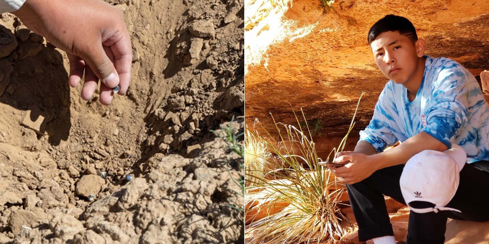 While Samantha Honani works full time on COVID-19 relief efforts through her job at the Hopi Foundation, her son has been pla