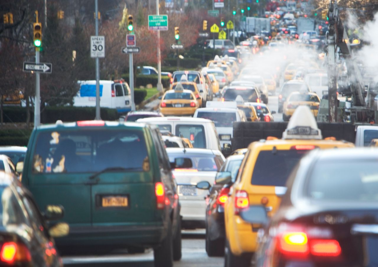 Fewer traffic jams during lockdown have led to less pollution.