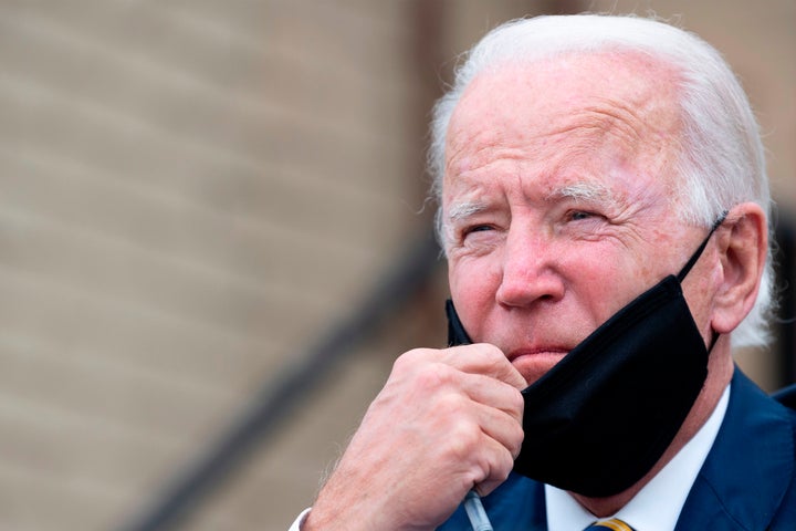 Former Vice President Joe Biden speaks about reopening the country in Yeadon, Pennsylvania, on June 17.