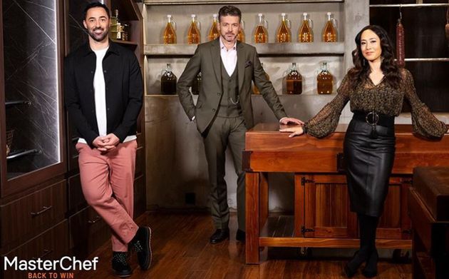 'MasterChef Australia: Back To Win' judges Andy Allen, Jock Zonfrillo and Melissa Leong 