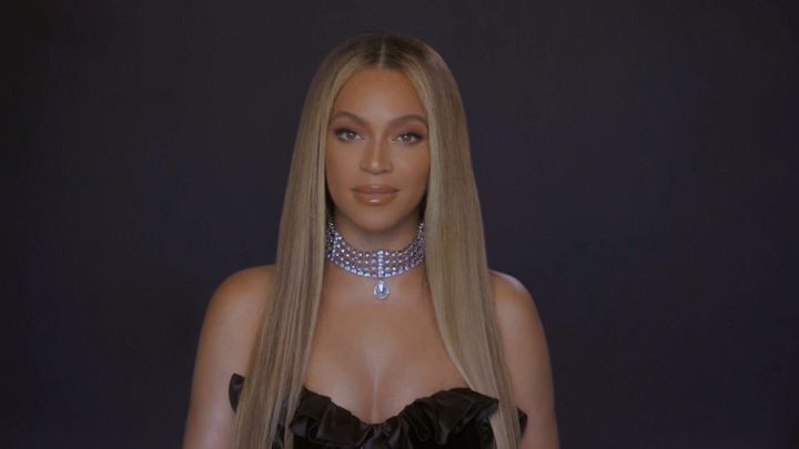 Beyoncé at the 2020 BET Awards, which aired June 28, 2020, and held virtually due to restrictions to the spread of COVID-19. 