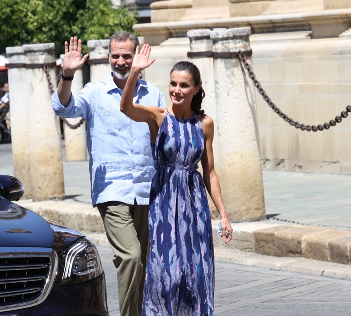 Letizia este lunes visitando la catedral de Sevilla.