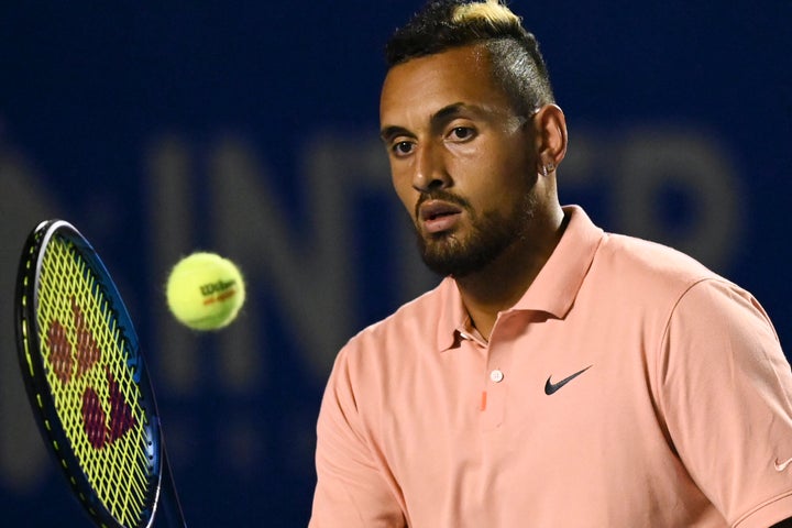 Australia's Nick Kyrgios. (Photo by PEDRO PARDO / AFP) (Photo by PEDRO PARDO/AFP via Getty Images)