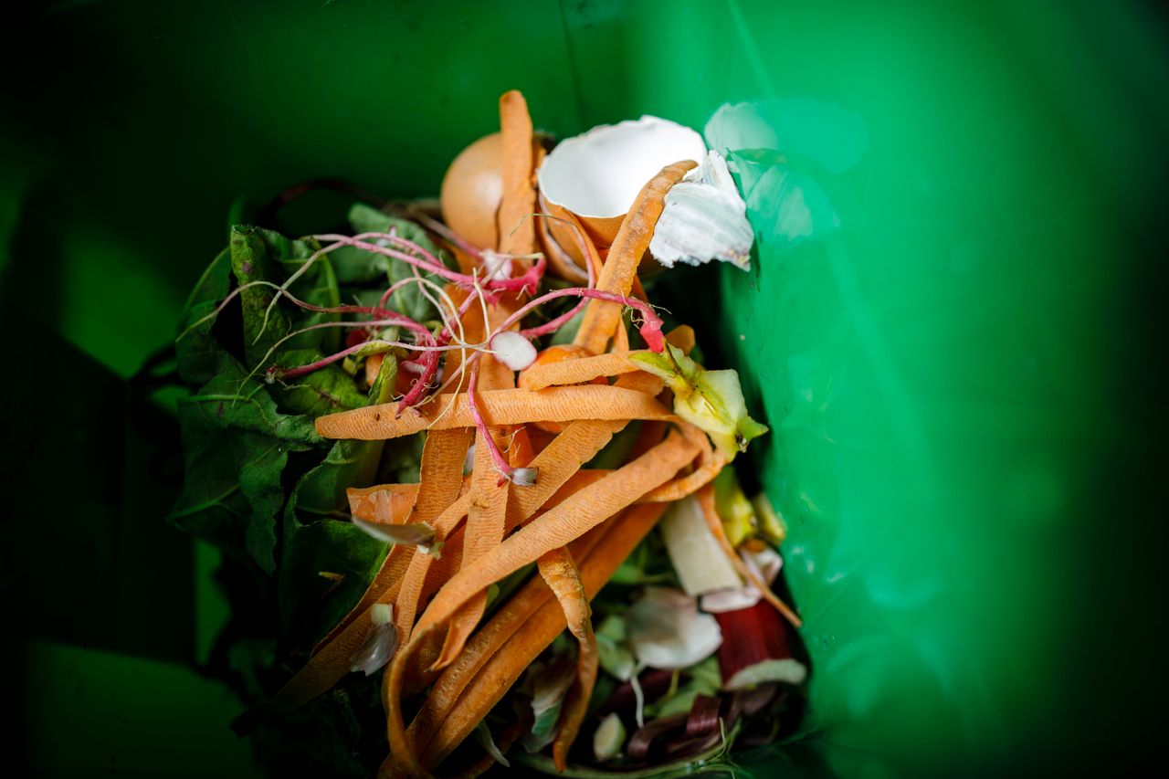 Composting can help cut down on food waste.