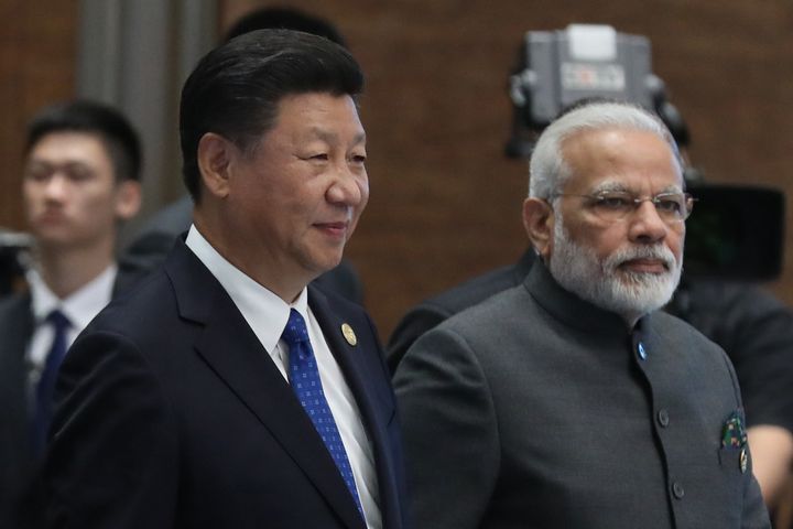 File photo of Chinese President Xi Jinping and Prime Minister Narendra Modi.
