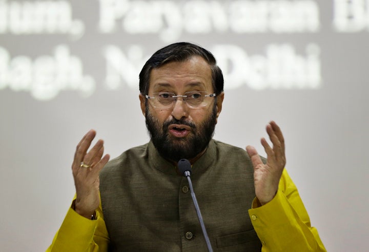 Environment Minister Prakash Javadekar in a file photo.