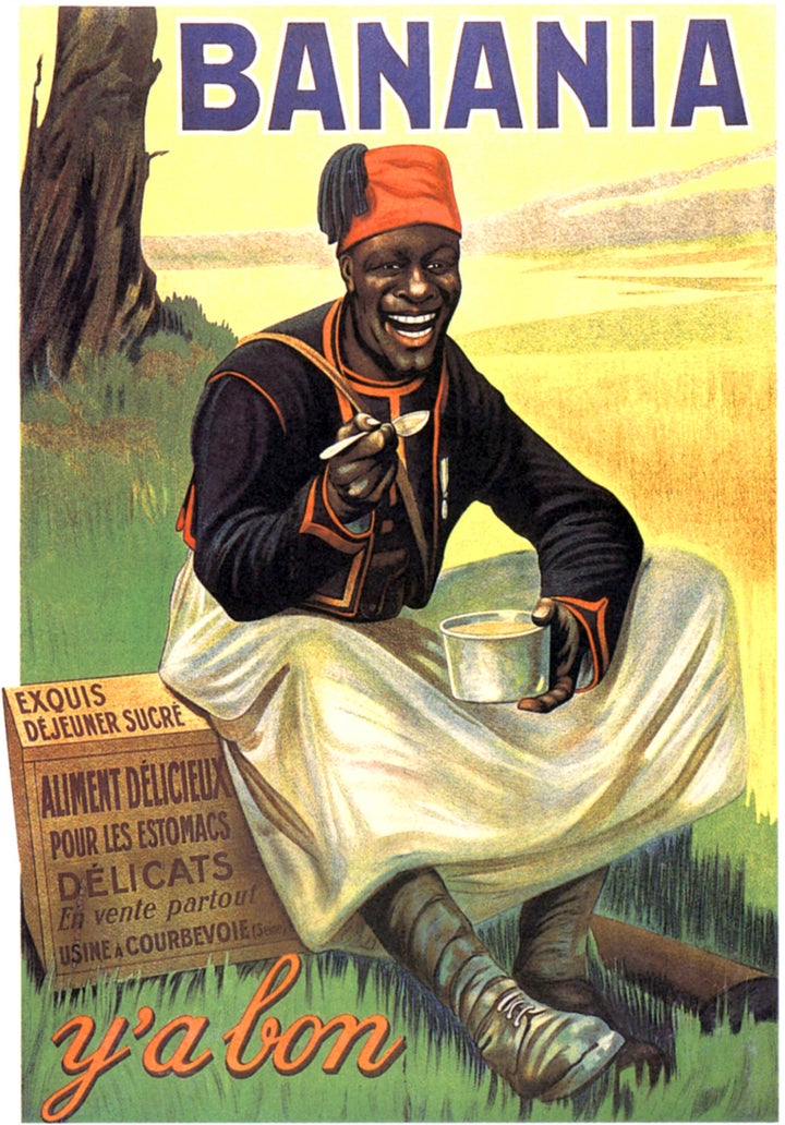 Un afiche de Banania de 1915 en el que se muestra la representación de un soldado senegalés cuando este país era colonia francesa.
