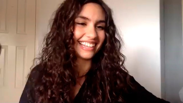 Alessia Cara is seen here in a screengrab while appearing virtually on "The Tonight Show" on April 27, 2020. The 23-year-old singer from Brampton, Ont., won both album and pop album of the year at the 2020 Junos.