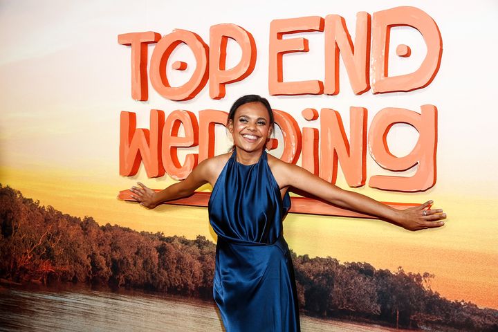  Miranda Tapsell attends the Melbourne Premiere of Top End Wedding at Rivoli Cinemas on April 7, 2019 in Melbourne, Australia.
