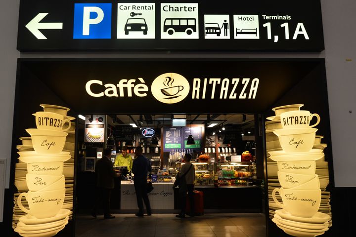 Caffe Ritazza seen at Vienna International Airport.Friday, November 9, 2018, in Vienna, Austria. (Photo by Artur Widak/NurPhoto via Getty Images)