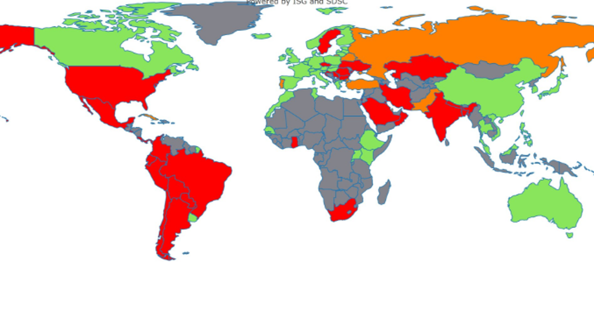 Coronavirus La Carte Evolutive De La Situation Dans Le Monde Pays Par Pays Le Huffpost