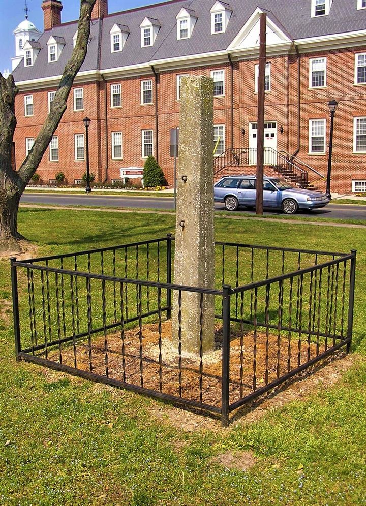 The whipping post had remained outside the Old Sussex County Courthouse in Georgetown, Delaware.