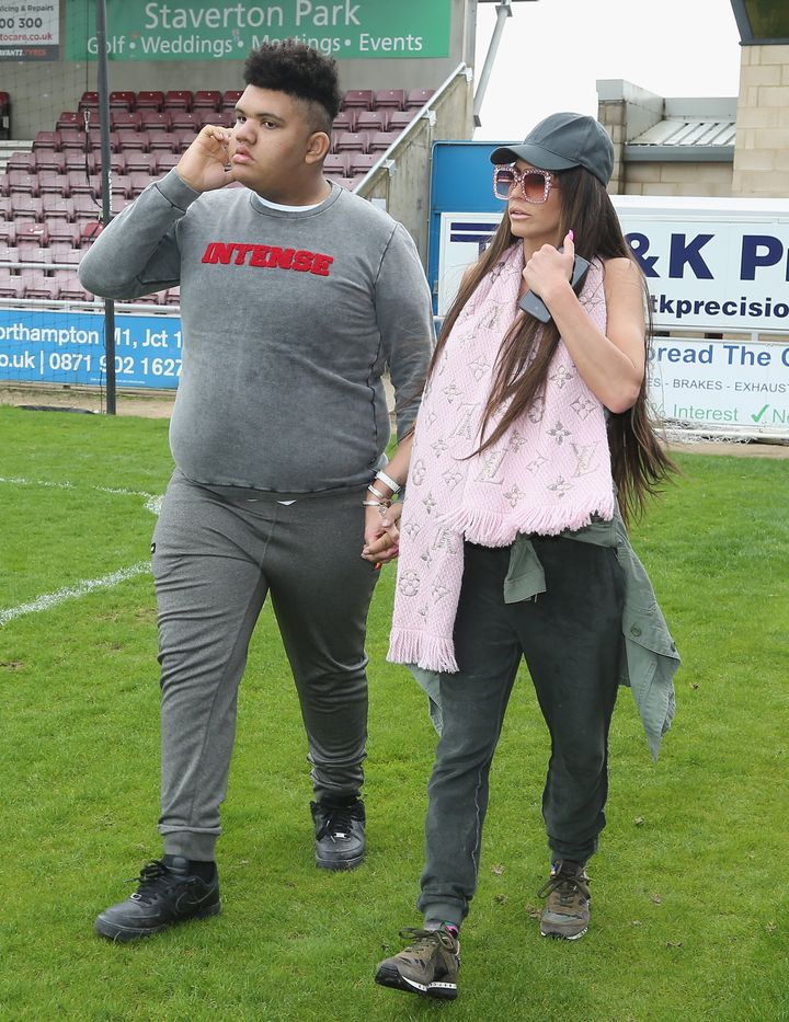 Harvey and Katie Price pictured in 2018