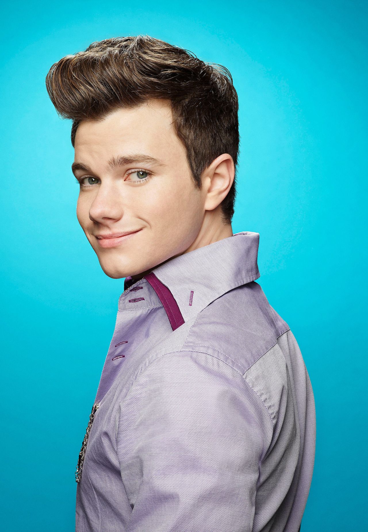 Chris Colfer played out and proud Kurt in Glee.