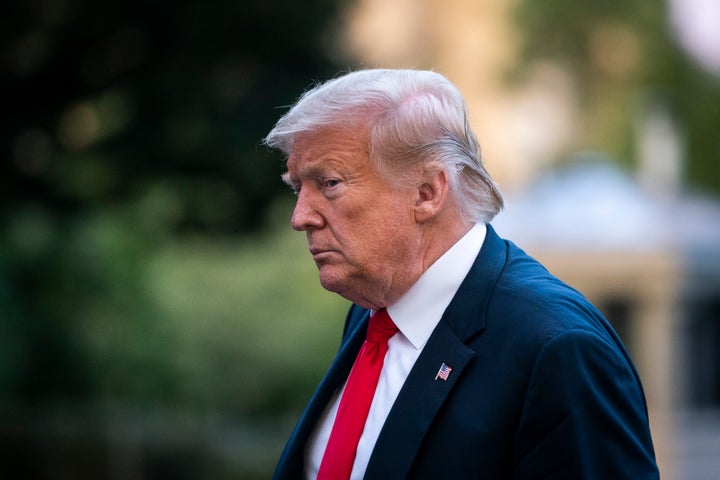 Donald Trump at the White House on June 25. The president has suggested that Americans wear masks to express their political opposition to him.