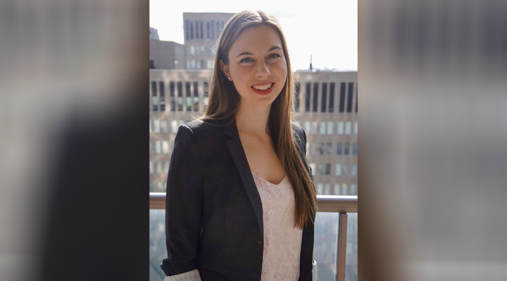 Dr. Brianna Barsanti-Innes had to rewrite her exam on another day because it disconnected the first time.