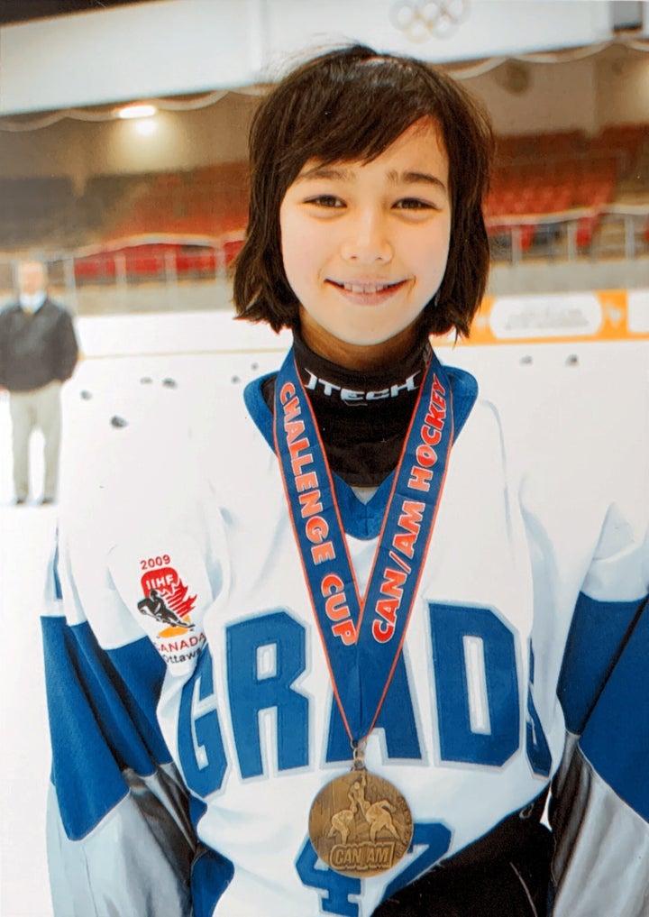 After winning gold at the 2008 CAN/AM Challenge Cup in Lake Placid, NY.