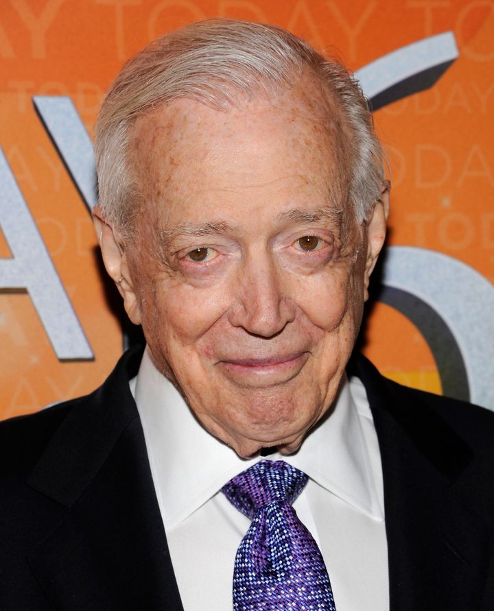 Hugh Downs attends the "Today" show 60th anniversary celebration at the Edison Ballroom on Thursday, Jan. 12, 2012 in New York. (AP Photo/Evan Agostini)