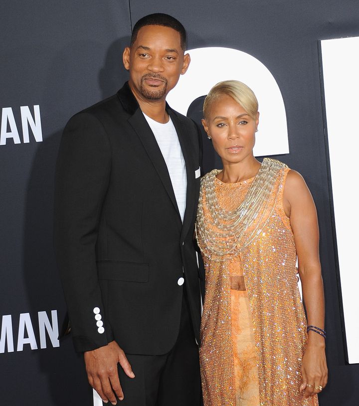 Will Smith and Jada Pinkett Smith at the premiere of Gemini Man