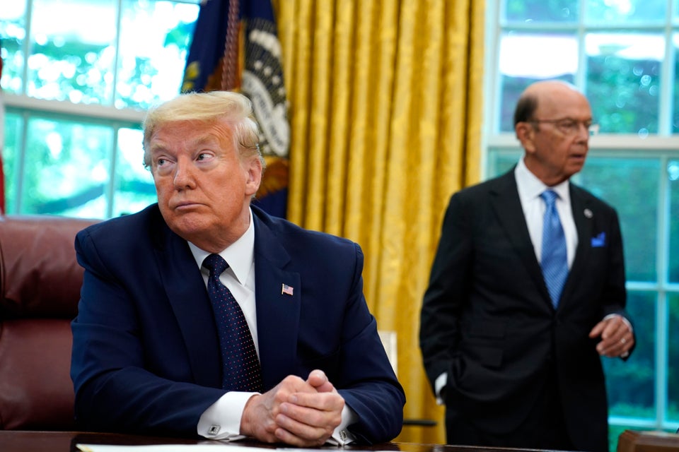 President Donald Trump in the Oval Office of the White House.