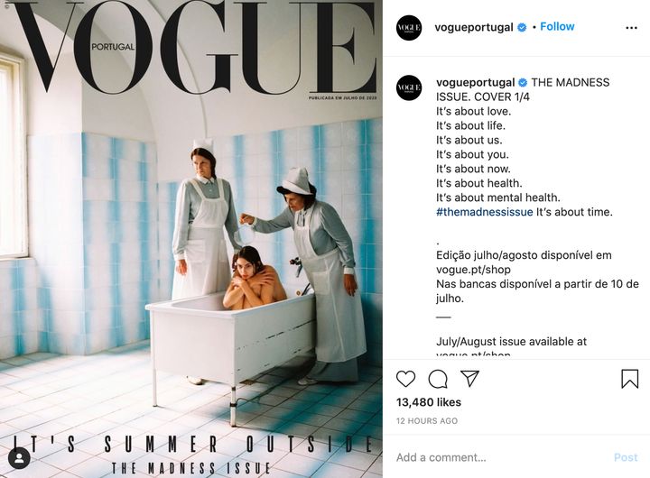 One of Vogue Portugal's 'Madness Issue' covers