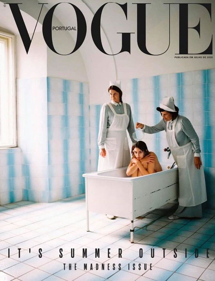 The Vogue Portugal cover, as shared on the publication's Instagram account. 