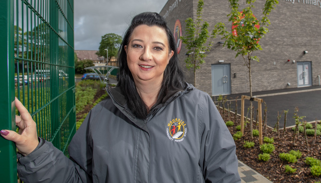 Dani Worthington, headteacher at Moorside Community Primary School in Ovenden, near Halifax, West Yorkshire