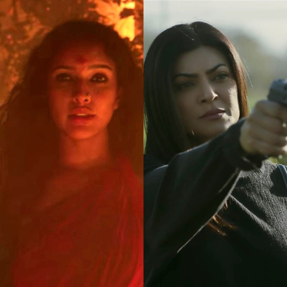 Stills from Bulbbul and Aarya.