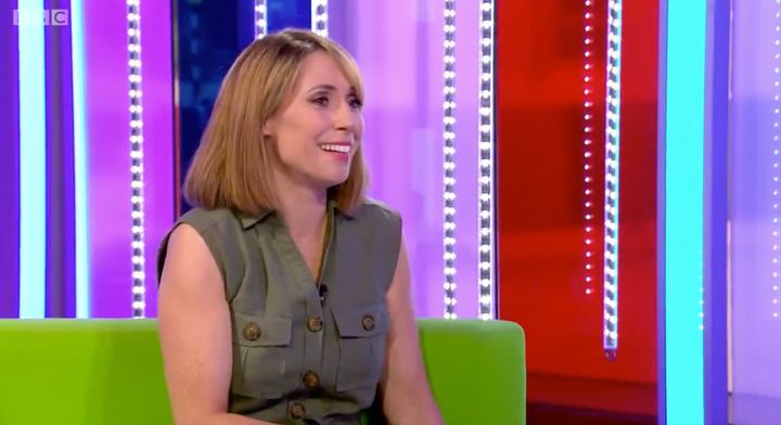 Alex was surprised by a message from her mum live on The One Show