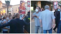 Sanitarios reciben con una cacerolada a Feijóo en Ourense y varios alcaldes del PP responden gritando