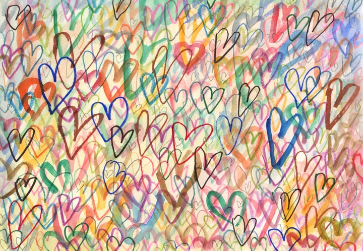 Hearts background pattern