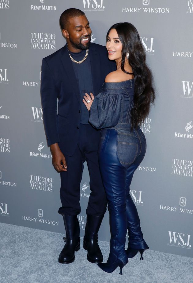 Kanye West and Kim Kardashian