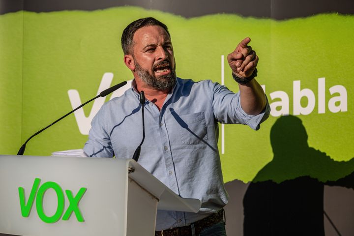 El líder de Vox, Santiago Abascal. 