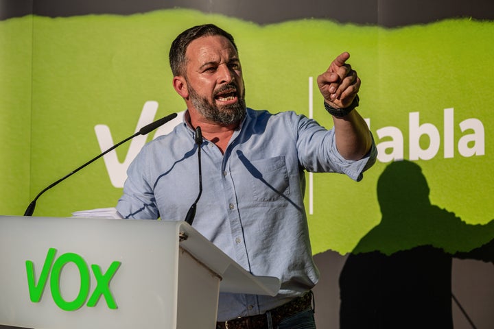 El líder de Vox, Santiago Abascal.